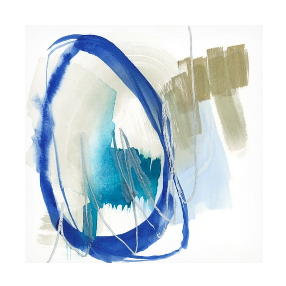 Jennifer Goldberger 'Cobalt Surround I' Canvas Art