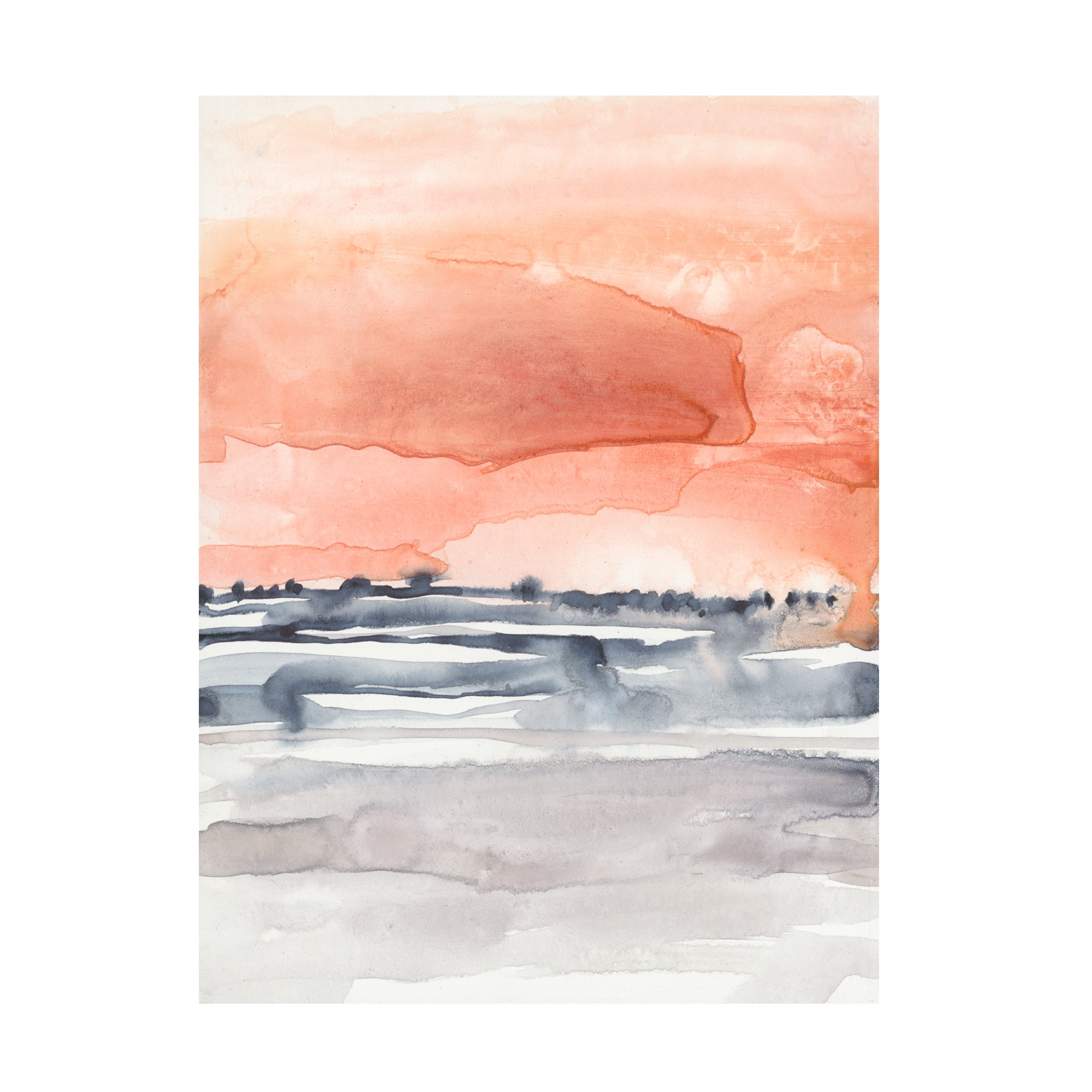 Jennifer Goldberger 'Coral Sky II' Canvas Art