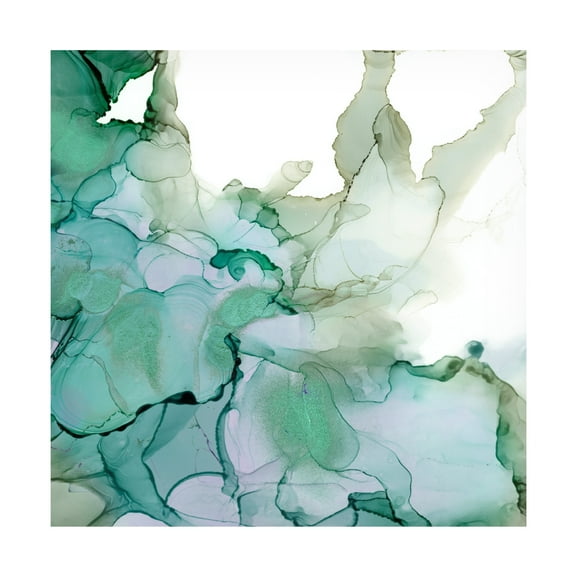 Jennifer Goldberger 'Emerald Cavern II' Canvas Art