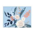 thumbnail image 1 of Jennifer Goldberger 'Eucalyptus Bouquet on Blue I' Canvas Art, 1 of 3