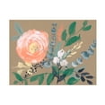 thumbnail image 1 of Jennifer Goldberger 'Flowers on Mocha II' Canvas Art, 1 of 3