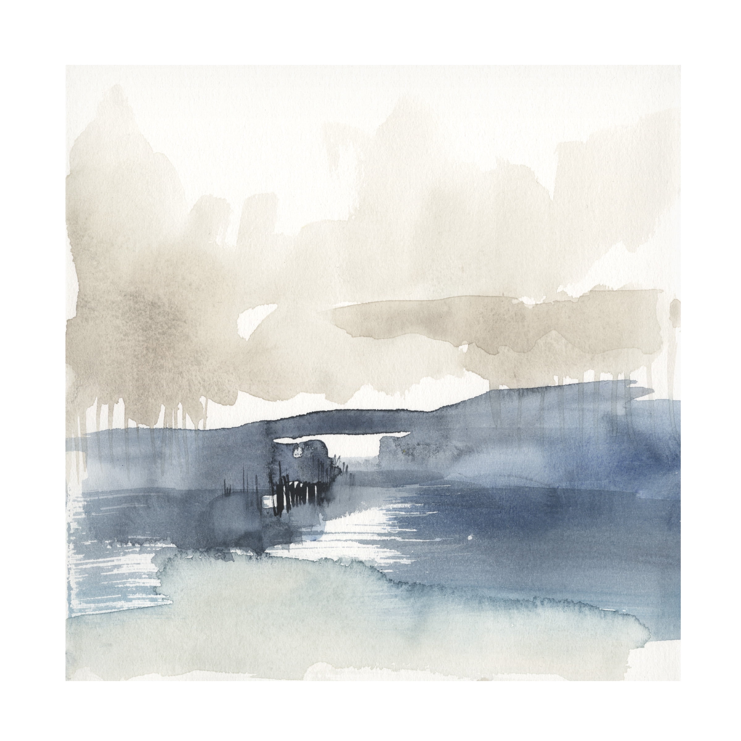 Jennifer Goldberger 'Fog on the Horizon IV' Canvas Art