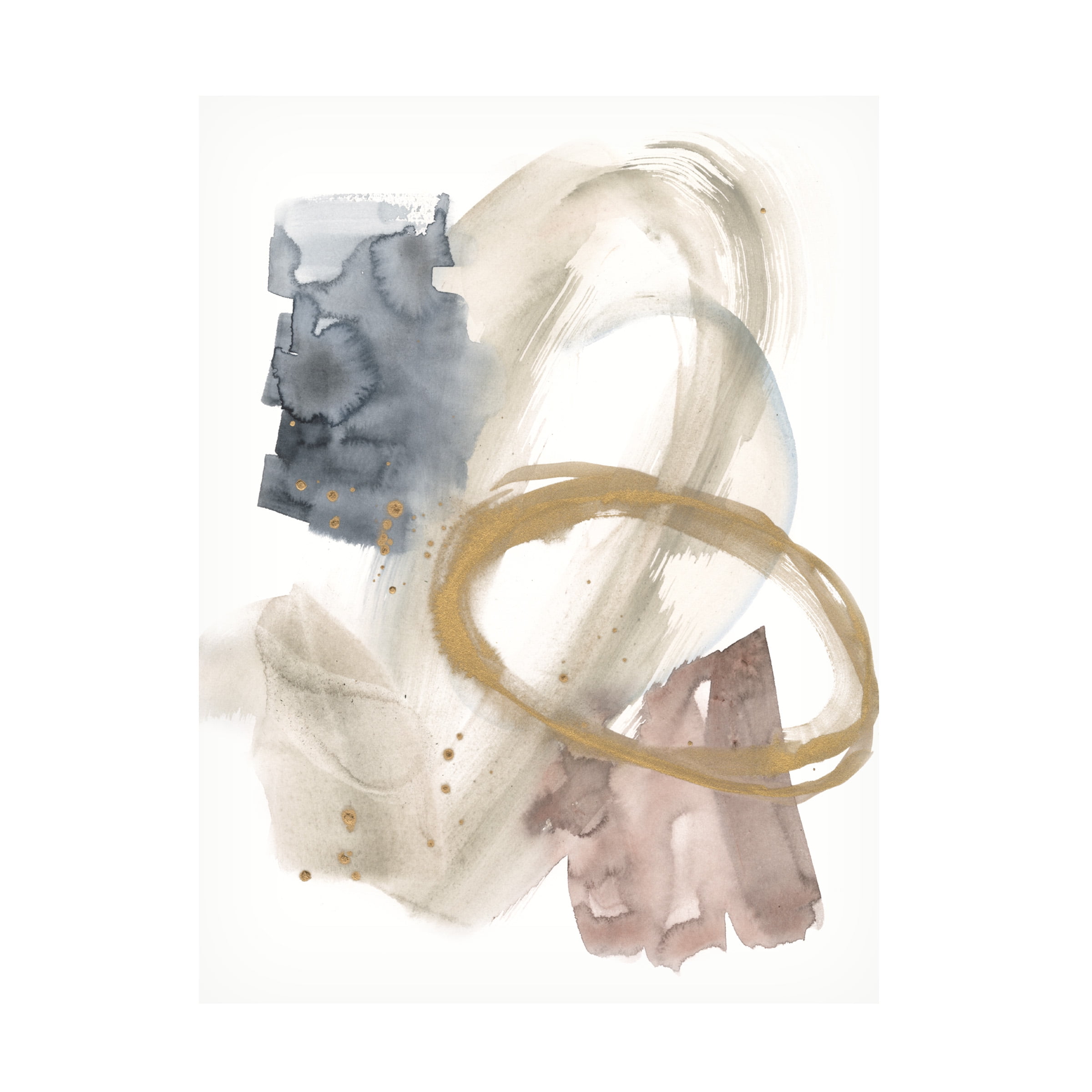 Jennifer Goldberger 'Golden Ring II' Canvas Art