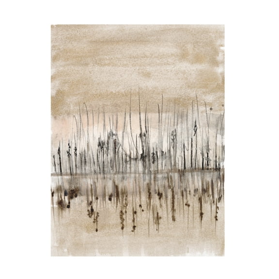 Jennifer Goldberger 'Marshline Reflection I' Canvas Art