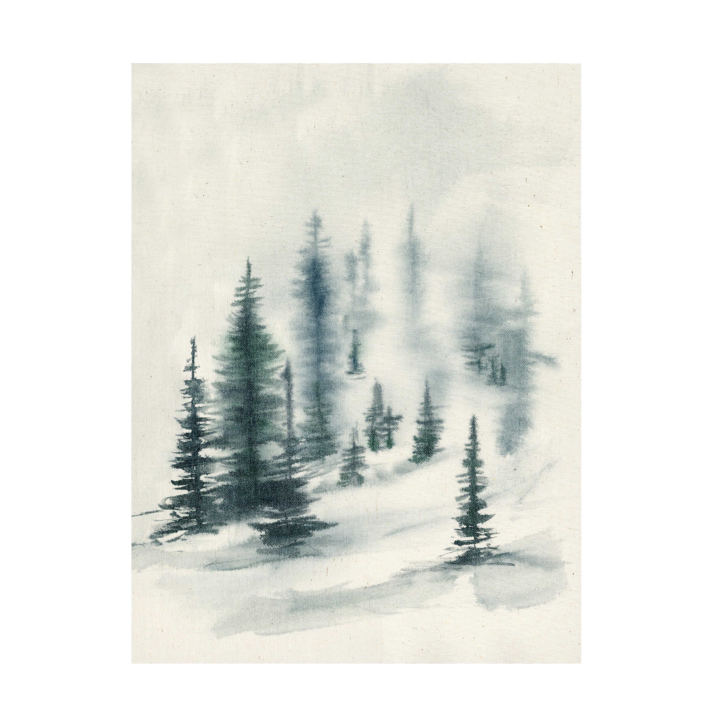 Jennifer Goldberger 'Misty Winter II' Canvas Art