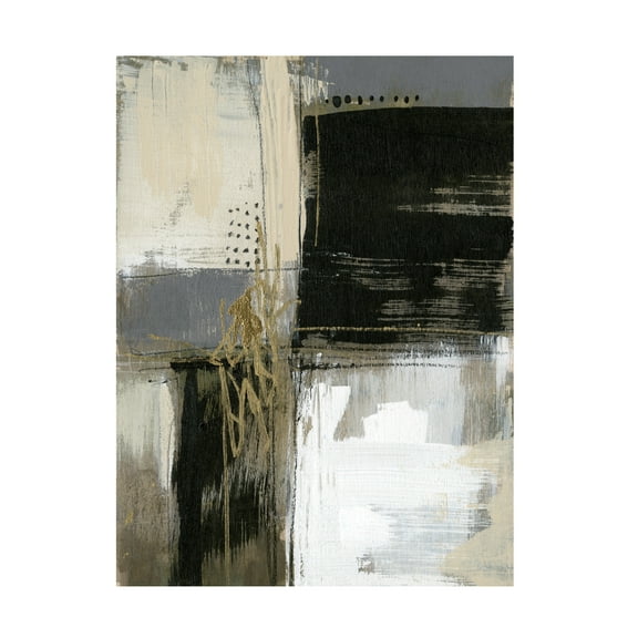 Jennifer Goldberger 'Neutral Divisions I' Canvas Art
