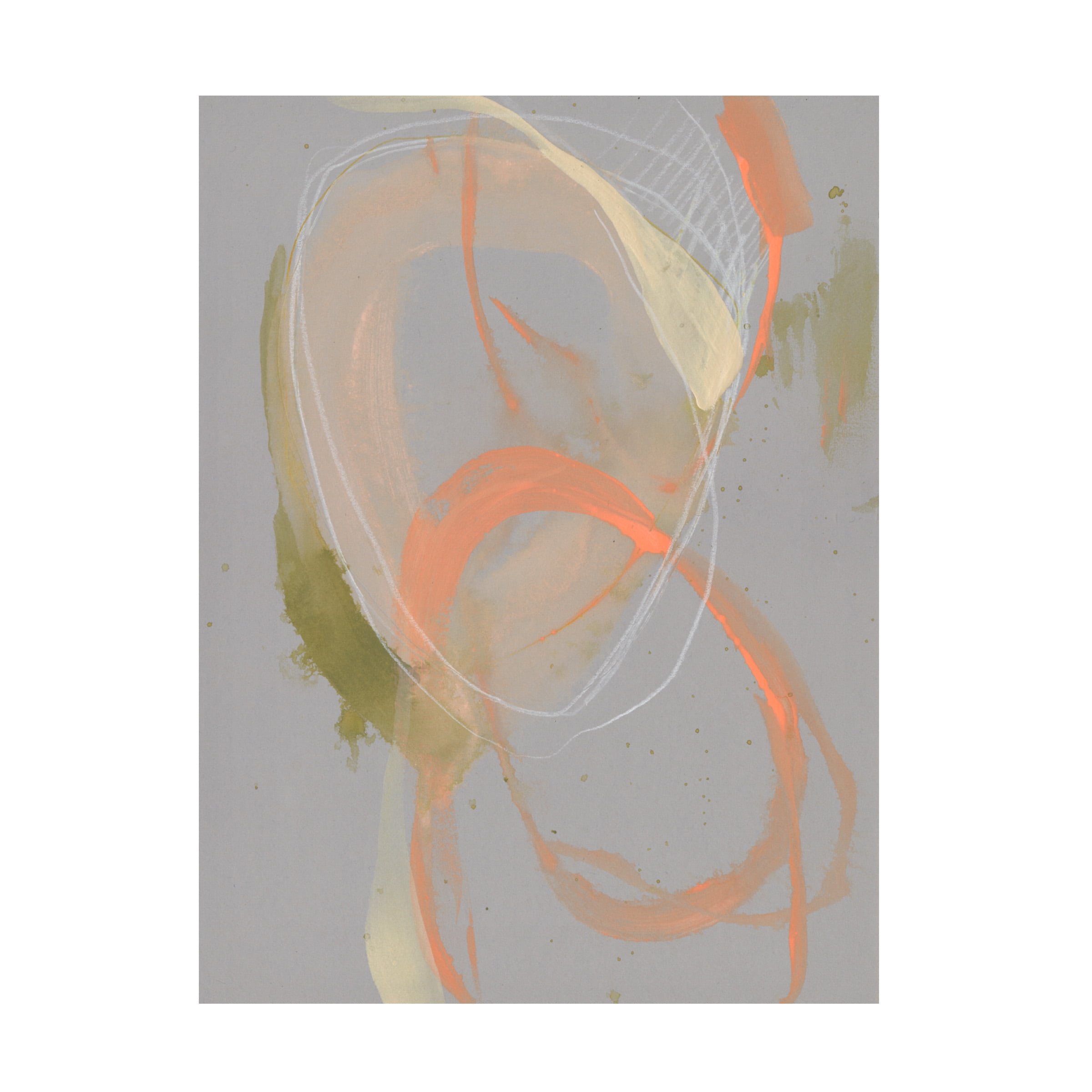 Jennifer Goldberger 'Pastel Loops II' Canvas Art