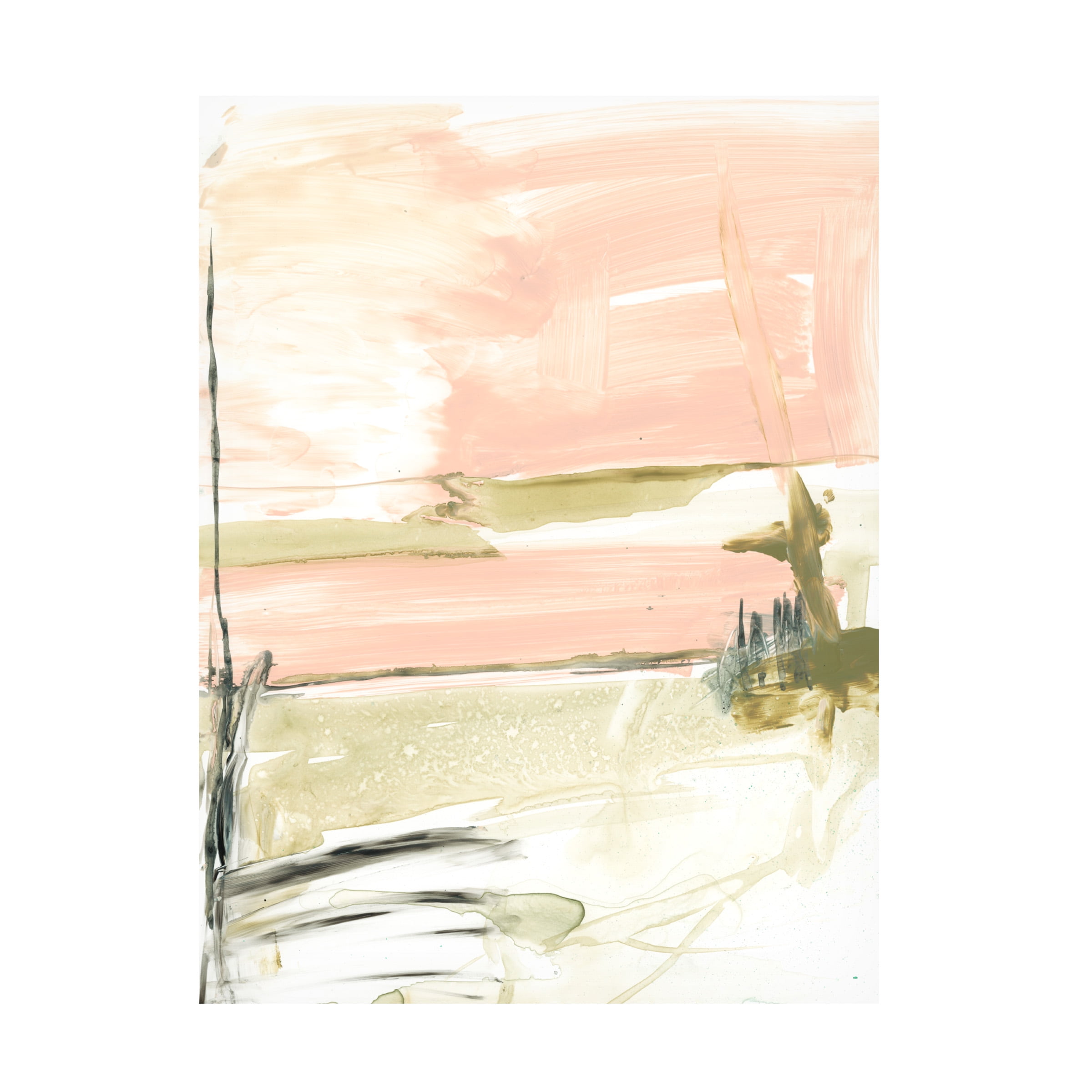 Jennifer Goldberger 'Peach Sorbet II' Canvas Art