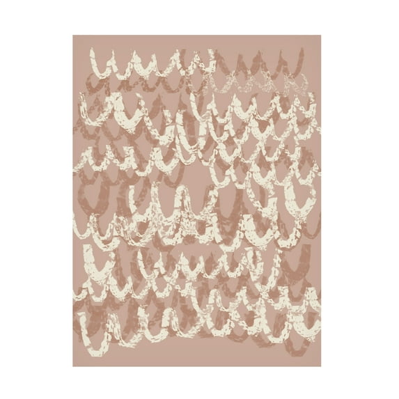 Jennifer Goldberger 'Scalloped IV' Canvas Art