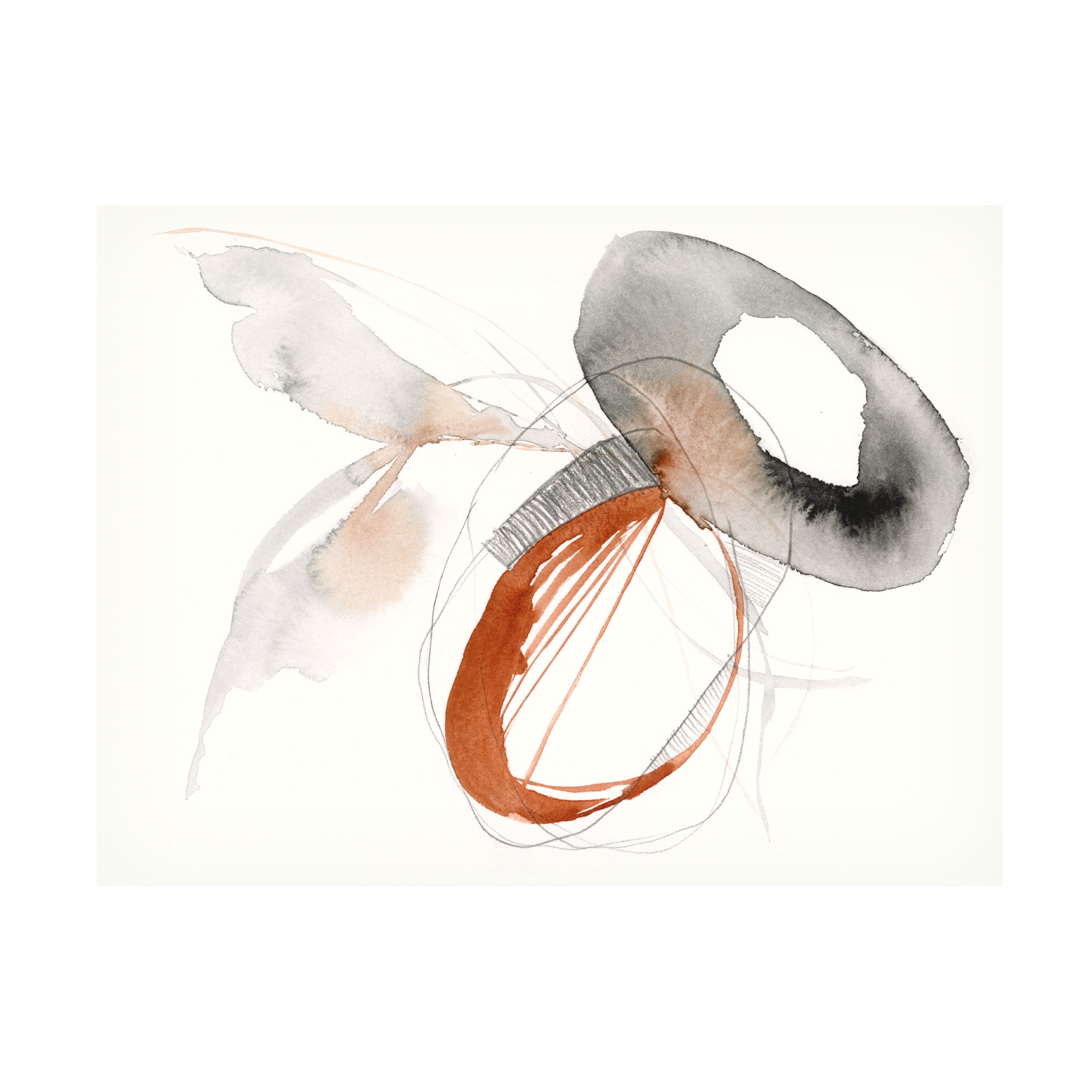 Jennifer Goldberger 'Sienna Rounds I' Canvas Art