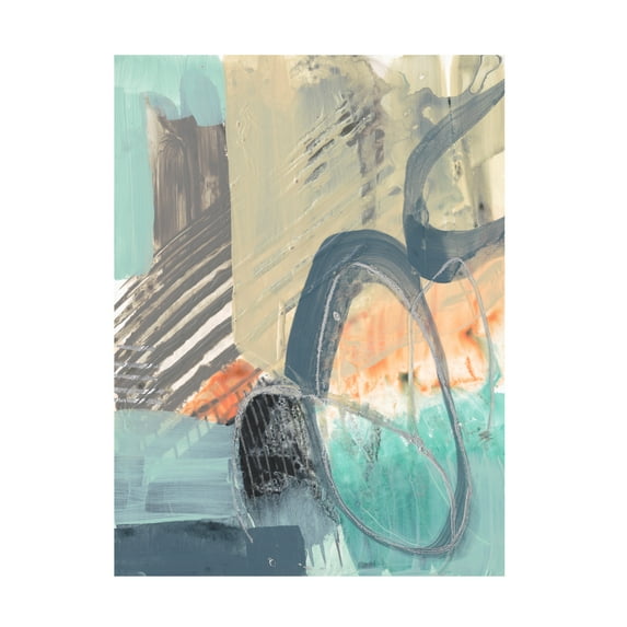 Jennifer Goldberger 'Sorbet Abstract II' Canvas Art