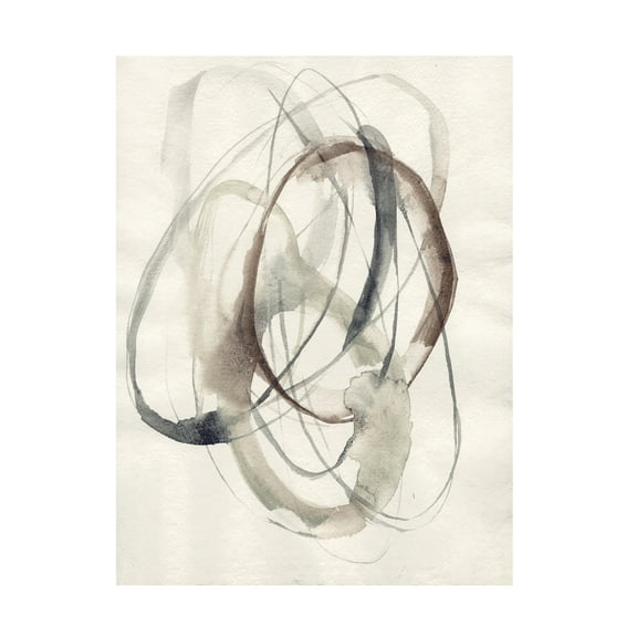 Jennifer Goldberger 'Spiral Hoops II' Canvas Art