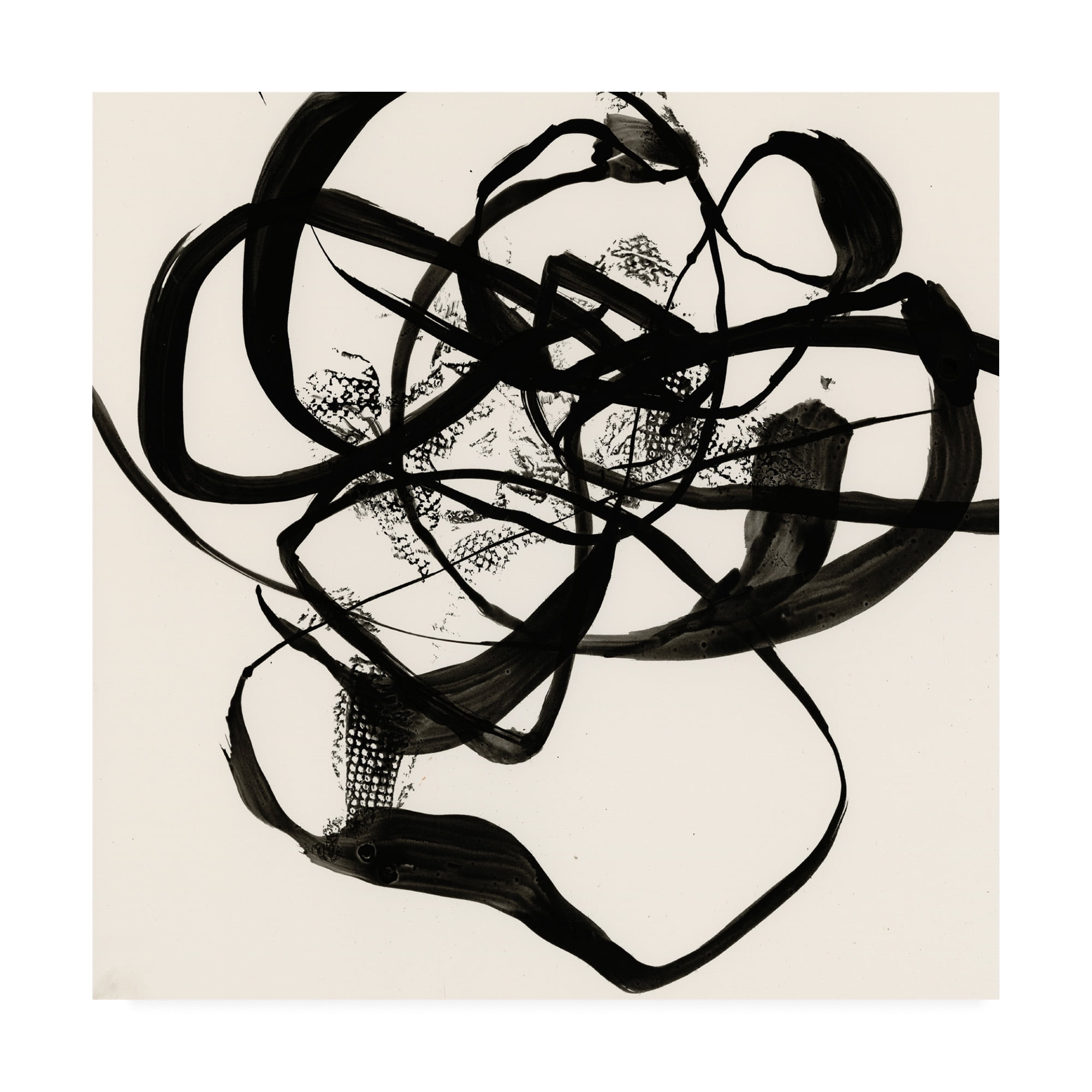 Jennifer Goldberger 'Sumi E Abstract I' Canvas Art