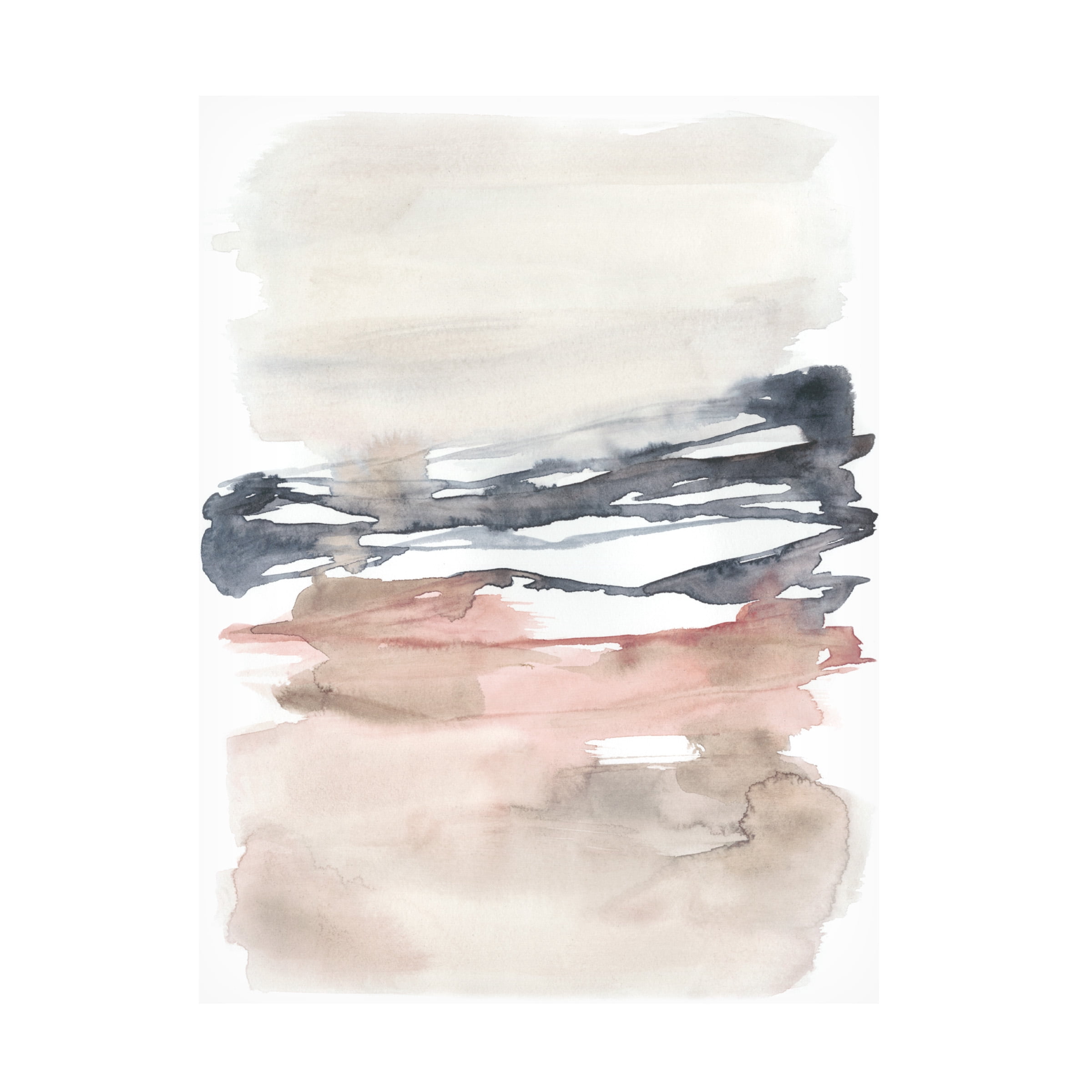 Jennifer Goldberger 'Tiered Horizon Line I' Canvas Art