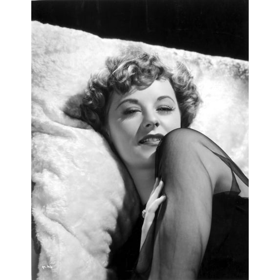 Jennifer Holt on a See Through Sleeve and Lying Portrait Photo Print (24 x 30)