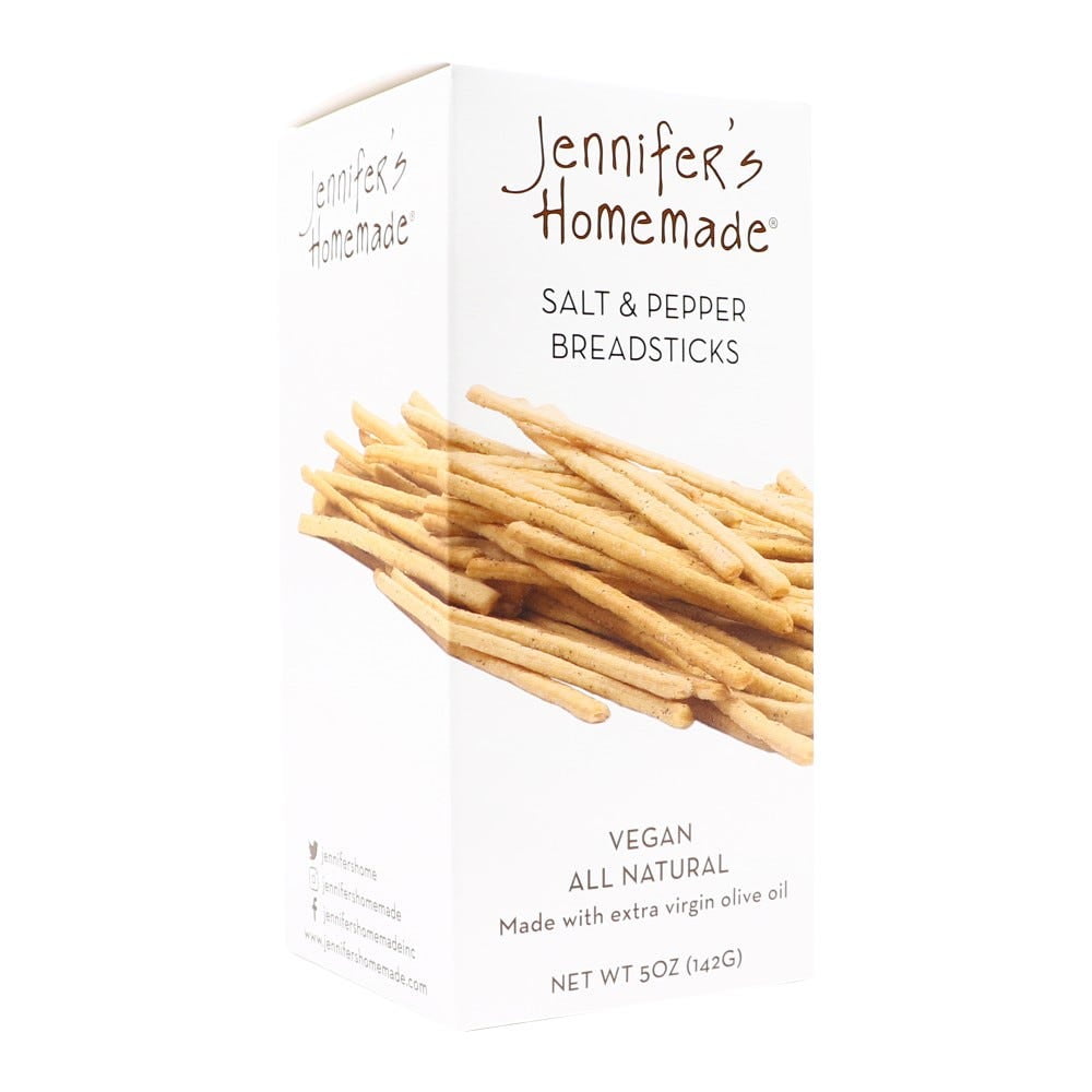 Jennifer Homemade Salt and Pepper Breadsticks, 5 oz, 12 Pack
