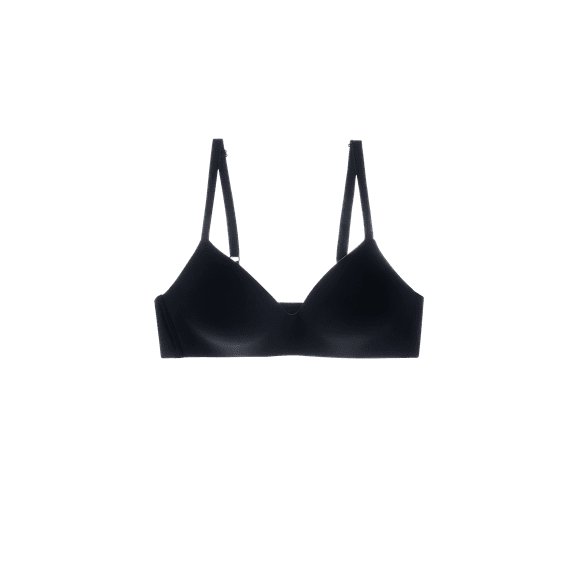 Jennifer Intimate Women’s Lightly Lined Scoop Bra with No Underwire Matted Nylon Fabric Convertible Straps Double Layered Wing Support Available in Black Only Sizes (32B-40C)