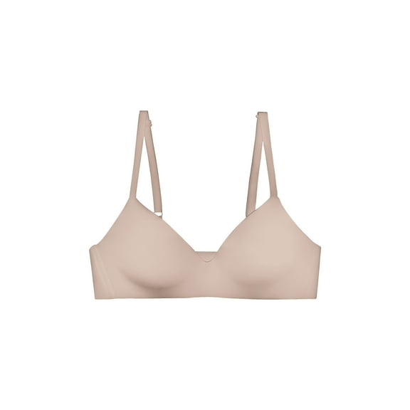 Jennifer Intimate Women’s Lightly Lined Scoop Bra with No Underwire Matted Nylon Fabric Convertible Straps Double Layered Wing Support Available in Nude Only Sizes (32B-40C)