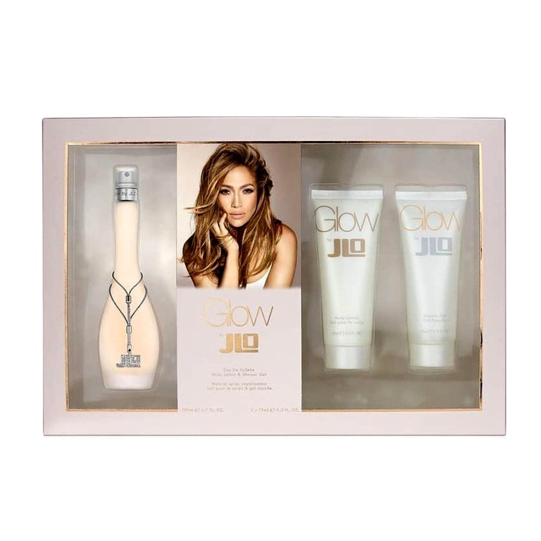 Glow by JLO オードトワレ 100ml ✖︎ 3本セット　未使用　未開封 Jennifer Lopez Glow 3 Piece Gift Set for Women (EDT 3.4oz, Body