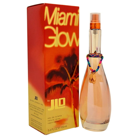 Jennifer Lopez Miami Glow Eau De Toilette Perfume Spray for Women 3.4 oz