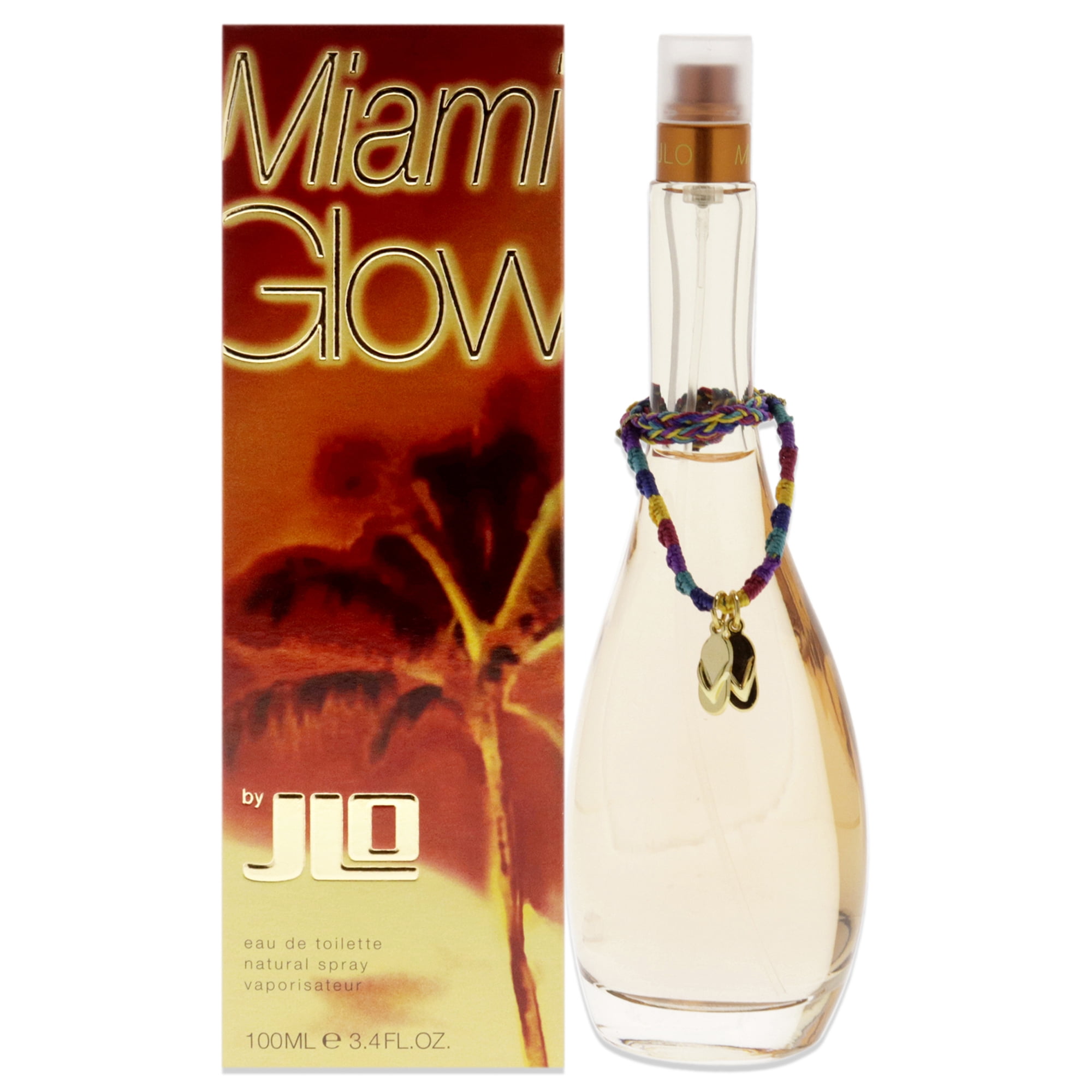 Jennifer Lopez Miami Glow Eau De Toilette Perfume Spray for Women 3.4 oz