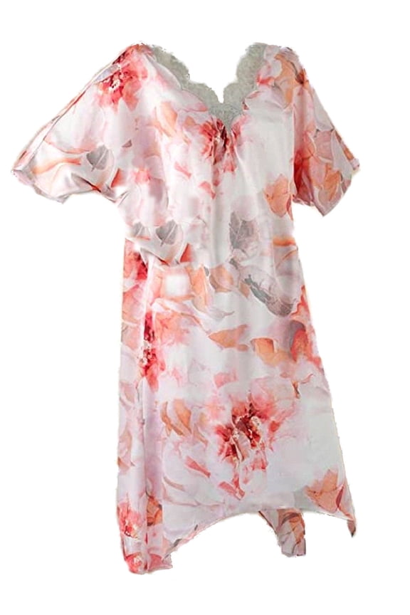 Ravishing Rouge Floral Caftan (M)