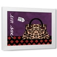 thumbnail image 1 of Jennifer Matla 32x26 White Modern Wood Framed Wall Art Titled - Leopard Handbag III, 1 of 5