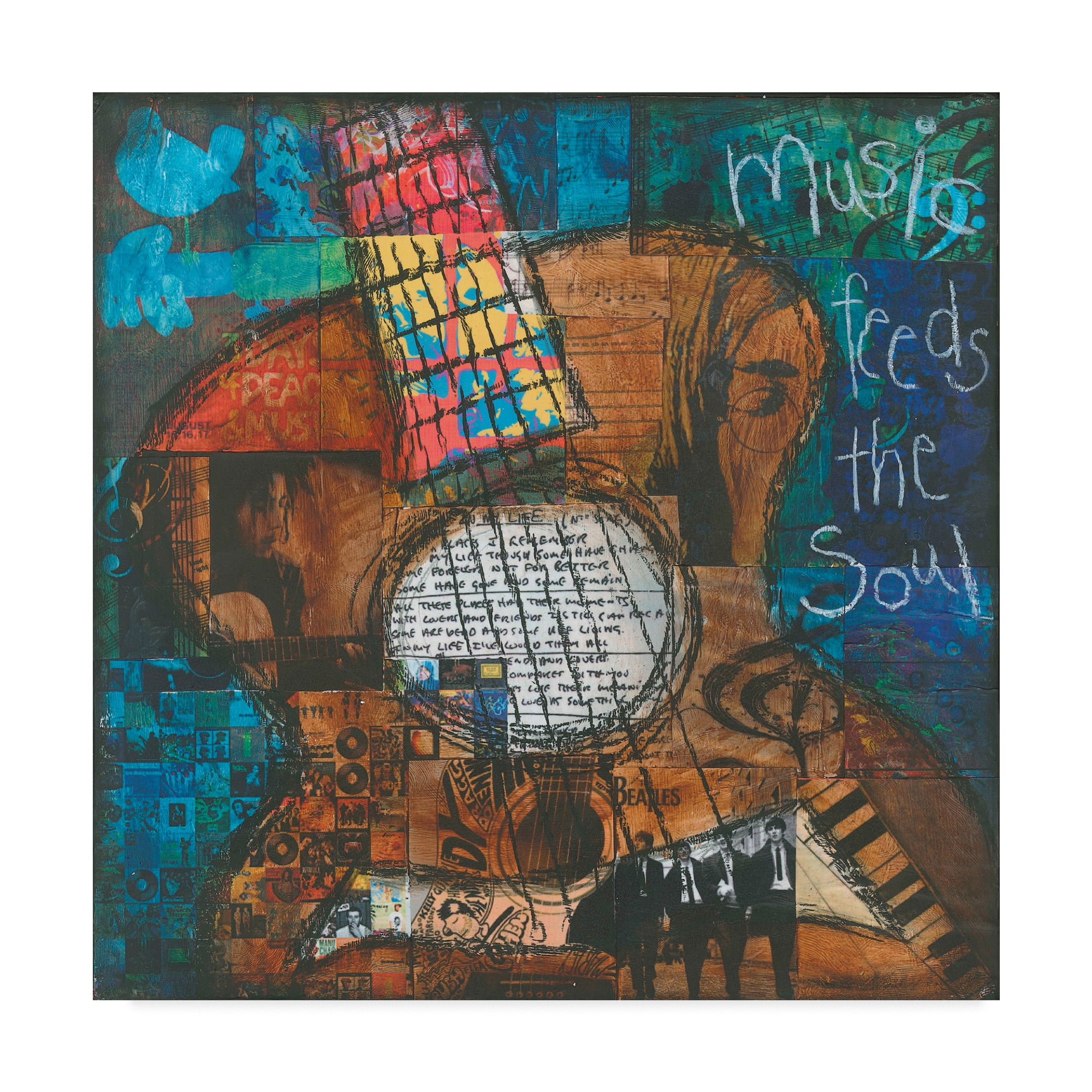 18'' x 18'' Multicolor Canvas Art for Kids
