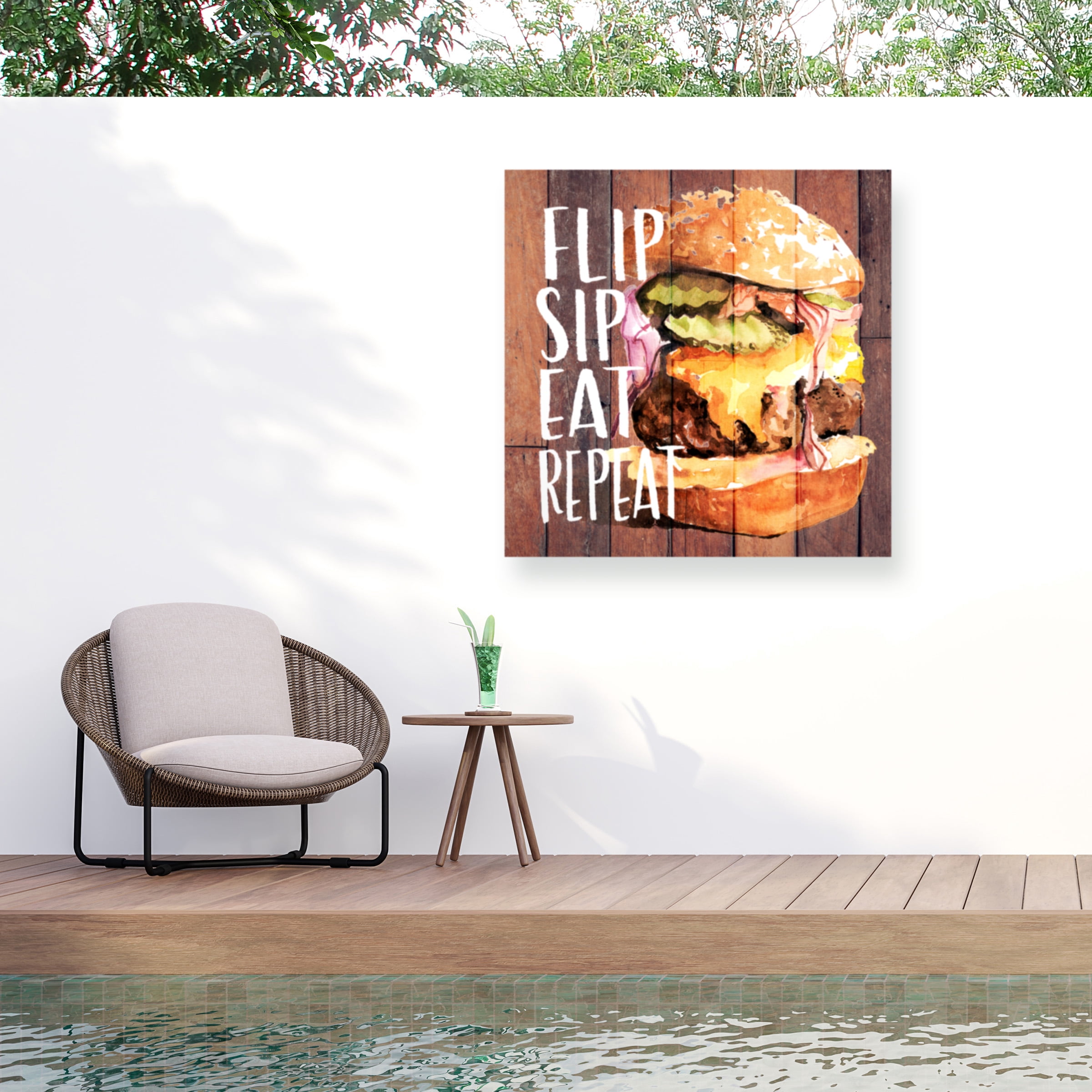 Jennifer Paxton Parker 'Chillin and Grillin I' Outdoor All-Weather Wall Decor