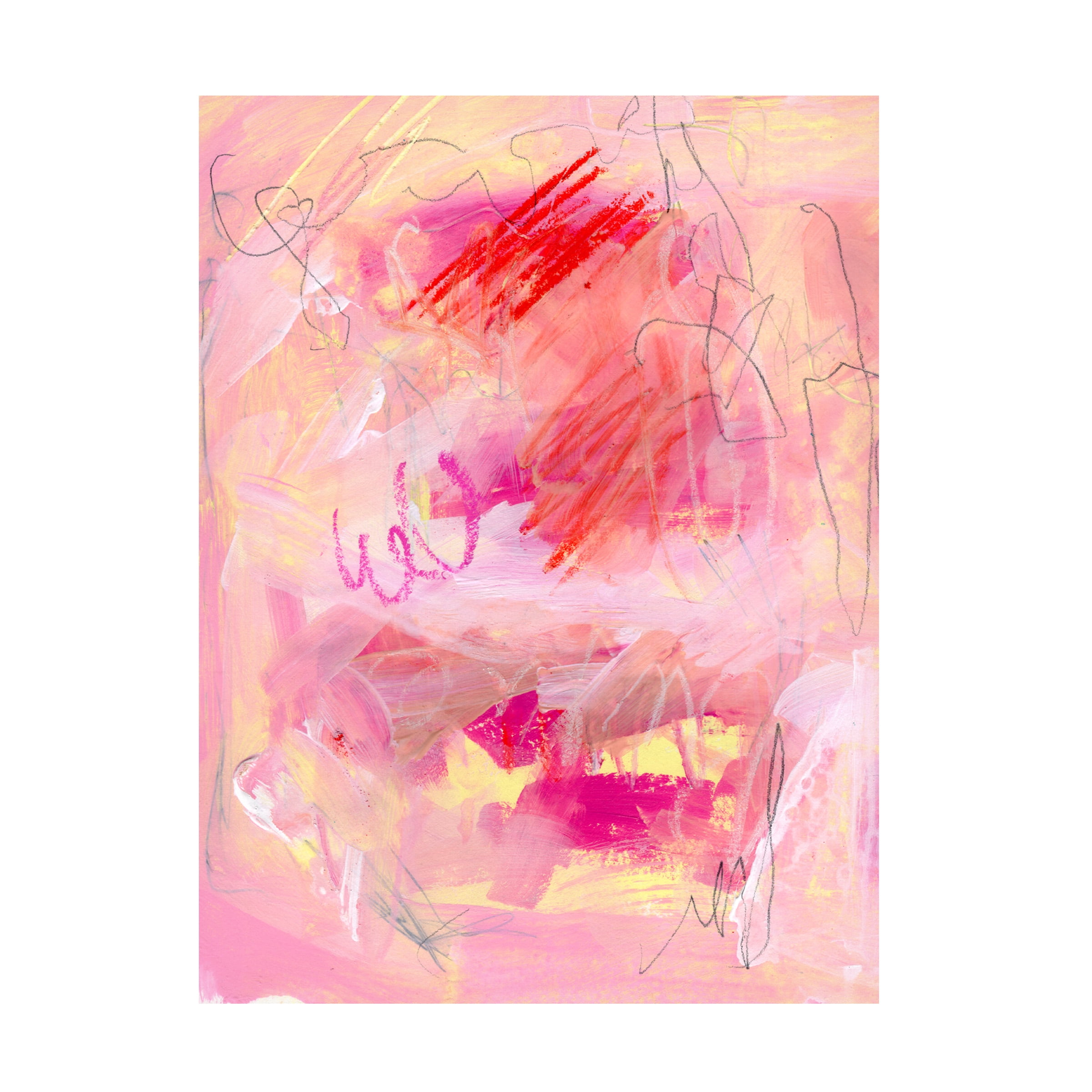 Jennifer Paxton Parker 'Chroma Pink I' Canvas Art