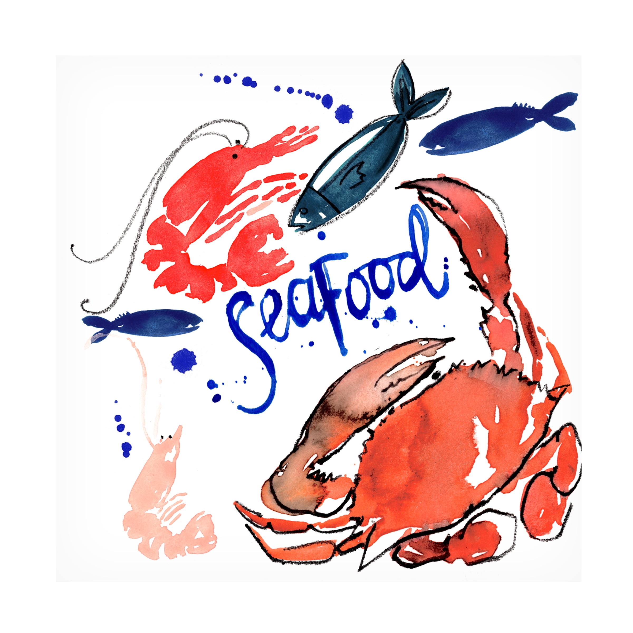Jennifer Paxton Parker 'Fruits De Mer II' Canvas Art