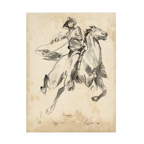 Jennifer Paxton Parker 'King Of The Rodeo I' Canvas Art