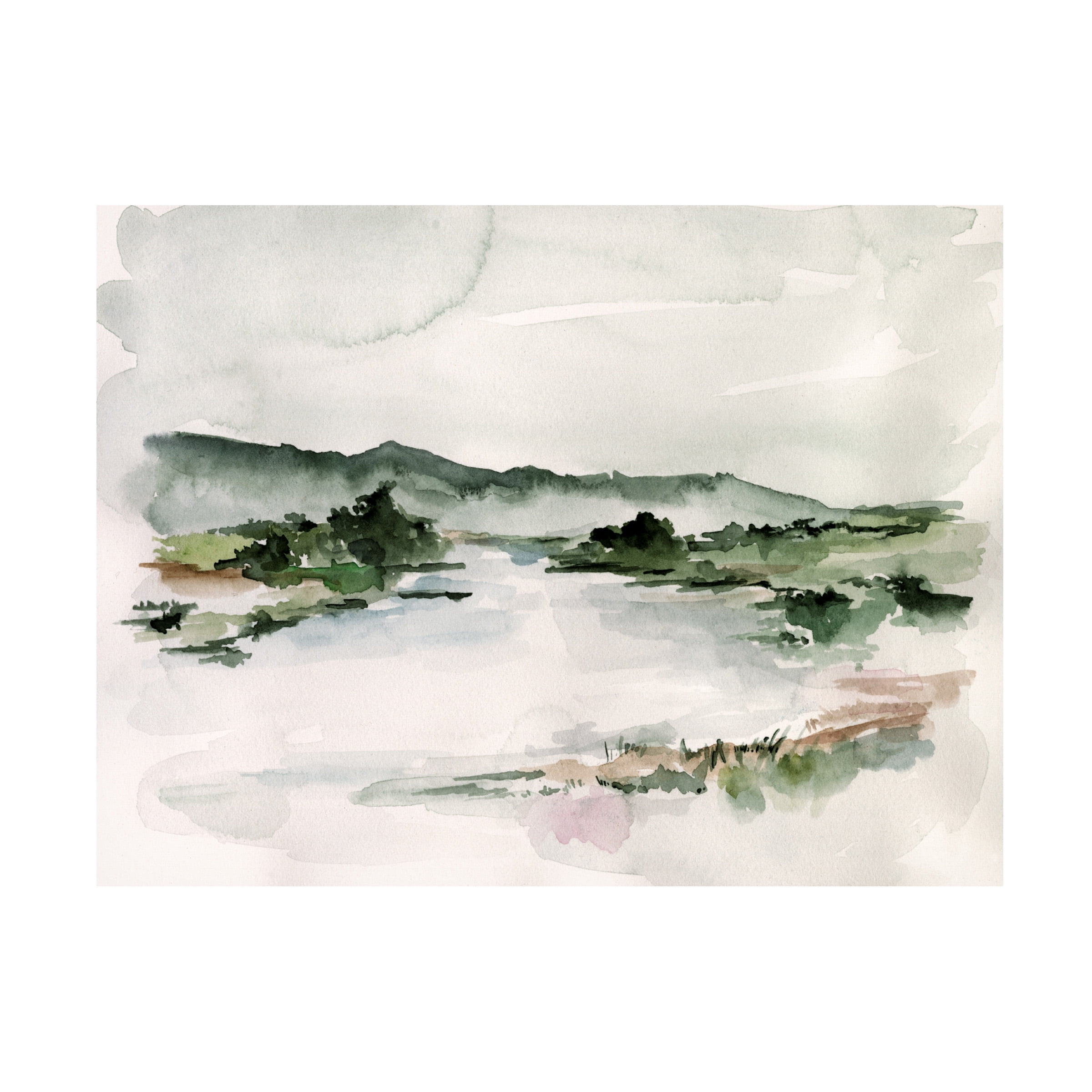 Jennifer Paxton Parker 'Lake Mist II' Canvas Art