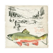 Jennifer Paxton Parker 'Trout Journal II' Canvas Art