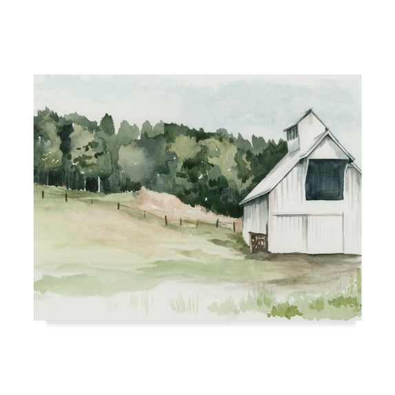 Jennifer Paxton Parker 'Watercolor Barn Iii' Canvas Art