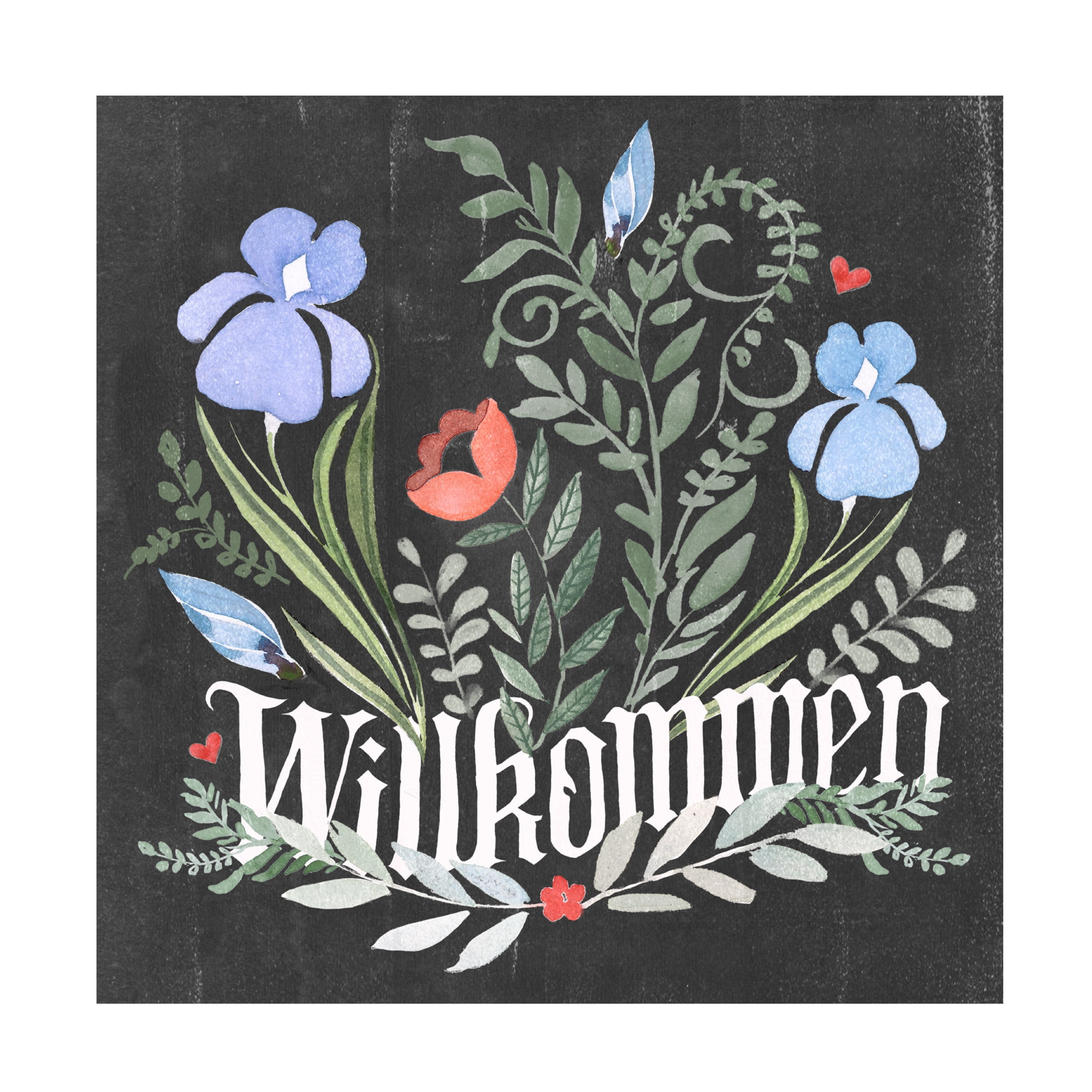 Jennifer Paxton Parker 'Welcome Folk Garden II' Canvas Art