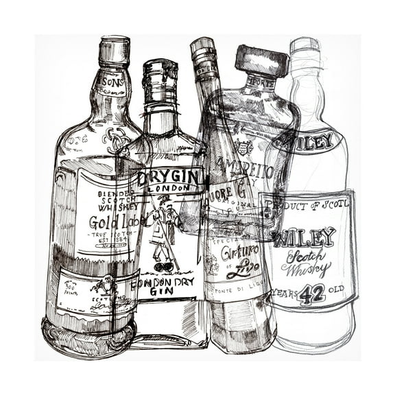 Jennifer Paxton Parker 'Whiskey Wednesdays I' Canvas Art