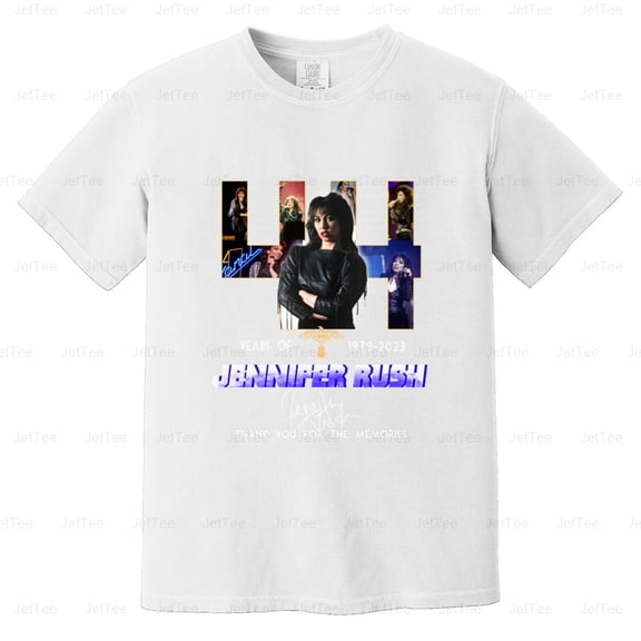 Jennifer Rush 44 Years 1979-2023 Power Of Love Singer Music Fan Comfort Color T-Shirt Unisex, up to 4XL