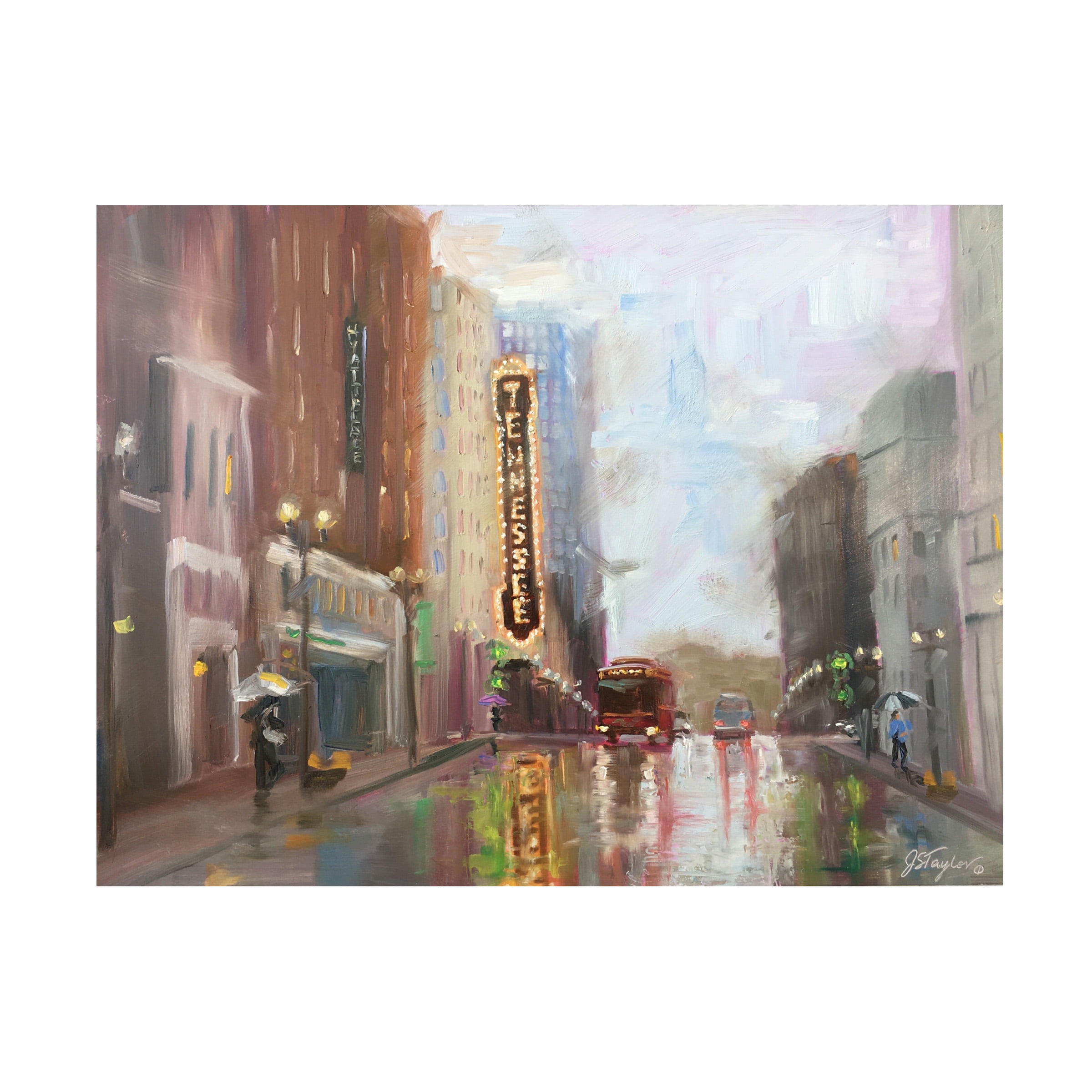 Jennifer Stottle Taylor 'Knoxville Tn' Canvas Art