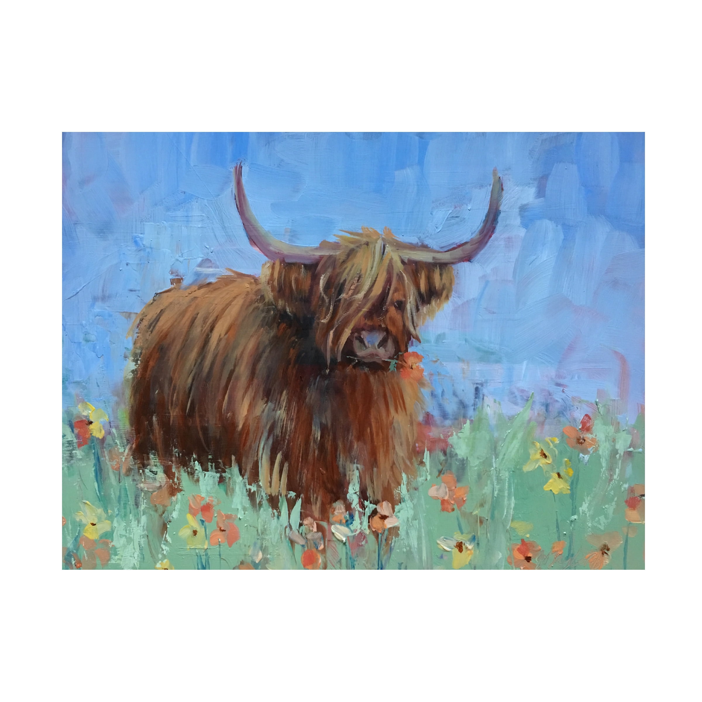 Jennifer Stottle Taylor 'Scottish Highland Cow' Canvas Art