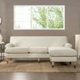 thumbnail image 1 of Jennifer Taylor Home Alana 88" Lawson L-Shape Reversible Living Room Sectional Sofa, Light Beige, 1 of 11