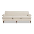 thumbnail image 1 of Jennifer Taylor Home Alana 88" Lawson Living Room Three-Cushion Recessed Arm Sofa Couch with Metal Casters, Light Beige, 1 of 8