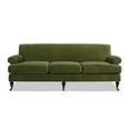 thumbnail image 1 of Jennifer Taylor Home Alana 88" Lawson Living Room Three-Cushion Tightback Sofa Couch with Metal Casters, Olive Green, 1 of 9