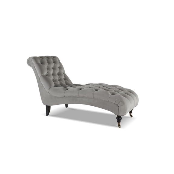 Jennifer Taylor Home Angelica Tufted Chaise Lounge, Opal Grey