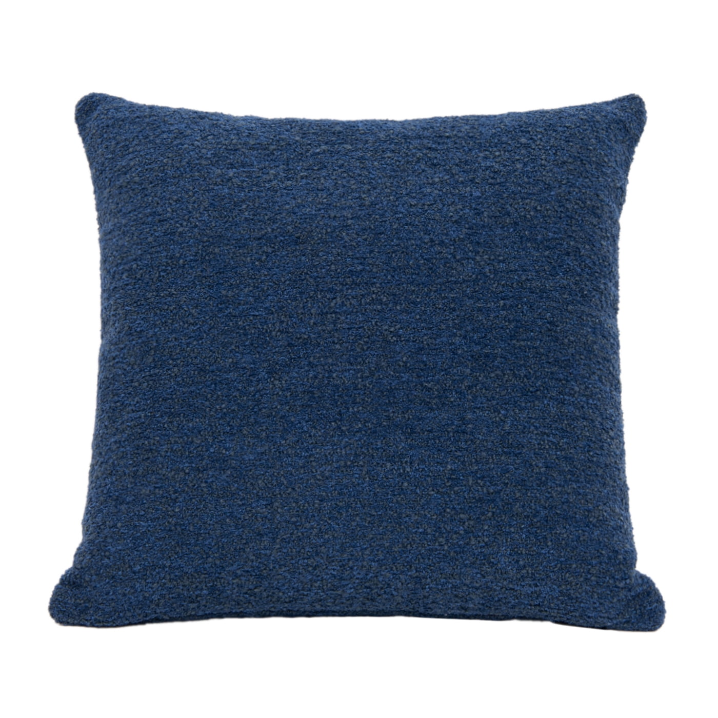 Astrid 20" Square Cerulean Blue Bouclé Accent Pillow