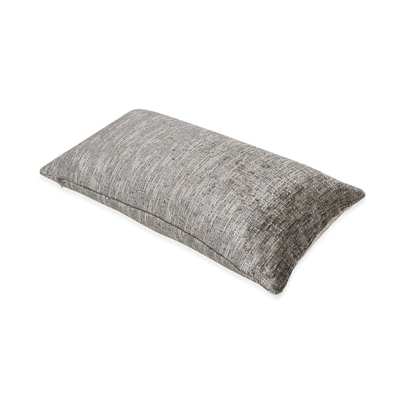 Jennifer Taylor Home Bloom Performance Fabric 22-inch Lumbar Throw Pillow Brilliant Gray - Chenille