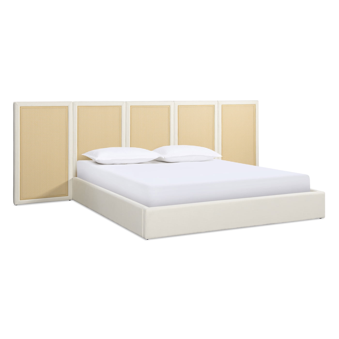 Jennifer Taylor Home Capri Extended Headboard Cane Platform Bed ...