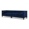 thumbnail image 1 of Jennifer Taylor Home Jack 118" Modern Tuxedo Tufted Long Modular Sofa, Navy Blue Velvet, 1 of 16
