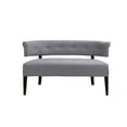 thumbnail image 1 of Jennifer Taylor Home Jared Roll Arm Tufted Polyester Fabric Bench in Light Gray, 1 of 17