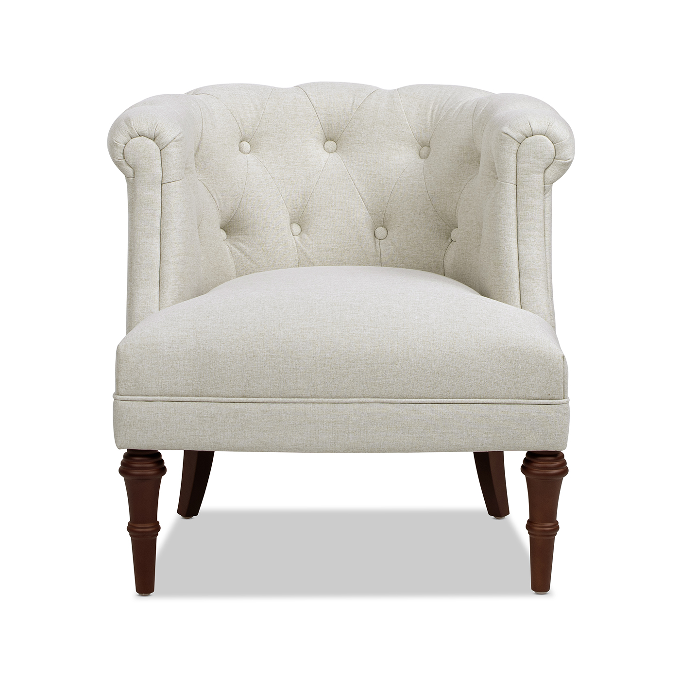 Jennifer Taylor Home Katherine Tufted Accent Chair, Sand Beige Polyester